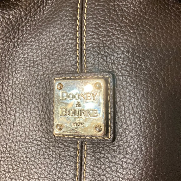 Dooney and Bourke Leather J1854867 FLORENTINE  Black Drawstring SHOULDERbag VNTG - Picture 3 of 13